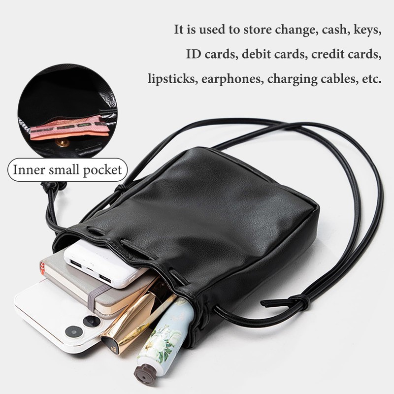 Energather Women's Cross-Body Bags, PU Leather Mini Crossbody Bags Small