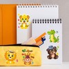 42 Sheets Make Your Own Ocean&Safari Animals Stickers Make A