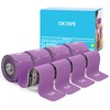 OK TAPE 4 Rolls Kinesiology Tape Precut, Cotton Elastic Athletic