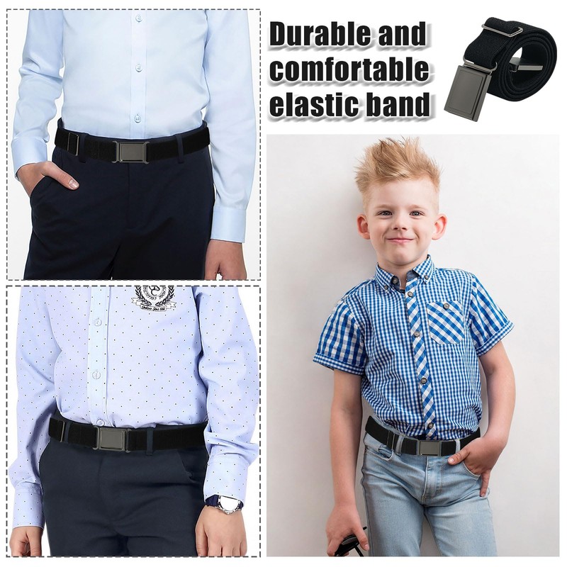 Kajeer Magnetic Boys Belt, Adjustable Elastic Kids Belts for Boys