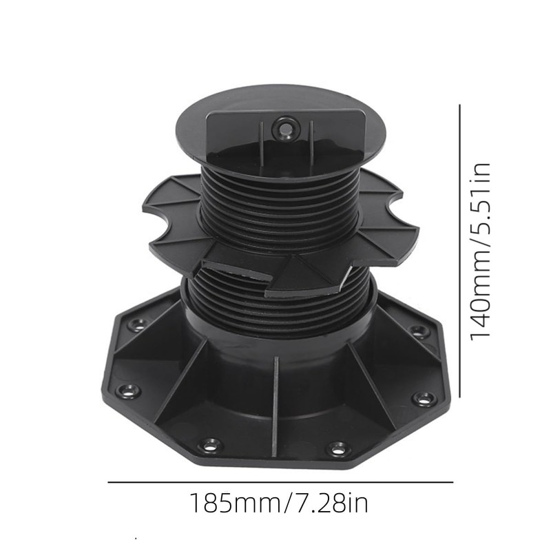 2Pcs Adjustable Deck Support, Joist Support Pedestals,Floor Support Pedestals, Floating