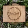 Manta Makes Wedding Guest book | wooden rustic guestbook |