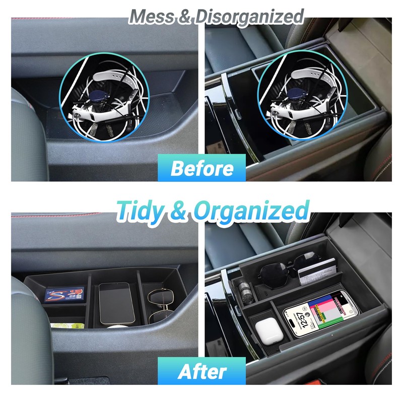 Sinminou Center Console Organizer Compatible with 2024-2025 Chevy Traverse Accessories,