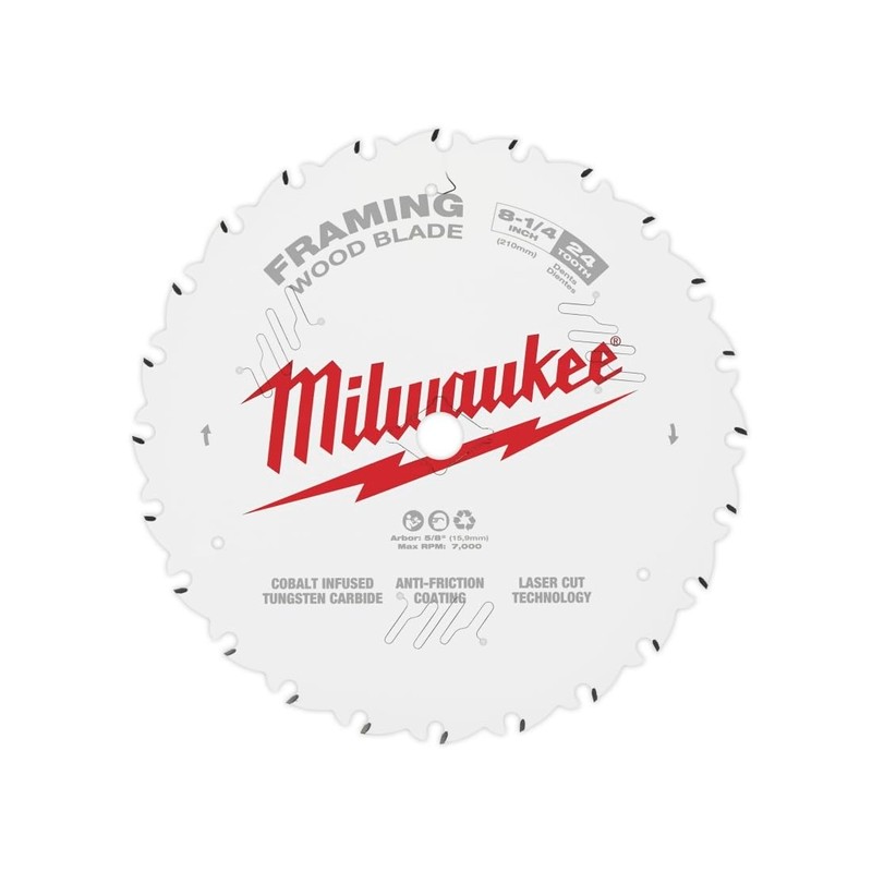 MILWAUKEE ELECTRIC TOOLS 8-1/4" 24T FRAMING SAW BLADE