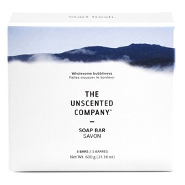 The Unscented Company Soap Bar Vegetable Glycerin 5x120g