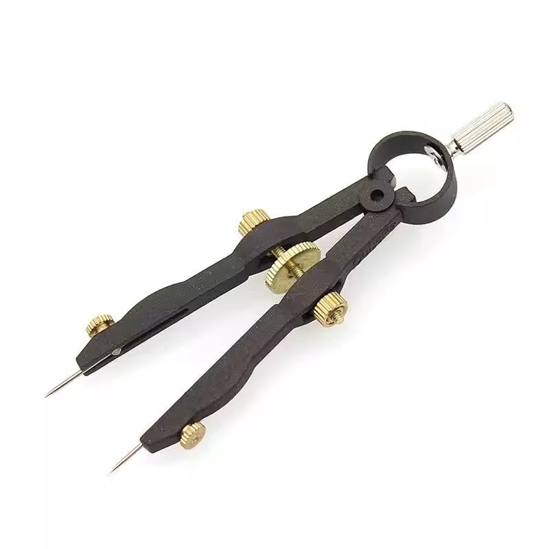 1.75 Inch Leather Compass Adjustable Lockable，Leather Crafts Tools，Professional Compass for