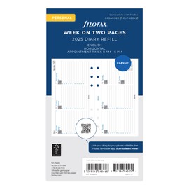 Personal Week on two pages appointments horizontal 2025