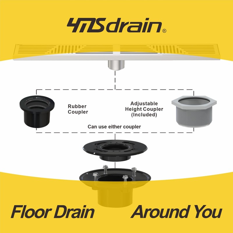 YMSdrain 2 Inch Drain Base Rubber Seal/Rubber Gasket Compatible for