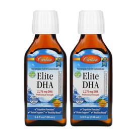 CarlsonLabsElite Elite DHA 2270mg Natural Orange Omega3 3.3 fl oz, 100ml, 2 packs / CarlsonLabsElite 엘리트 DHA 2270mg 내츄럴 오렌지 Omega3 3.3 fl oz, 100ml, 2개
