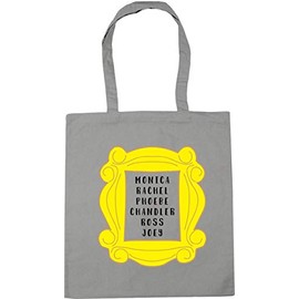 Hippowarehouse Rachel Monica Phoebe Joey Chandler Ross in frame Tote Shopping Gym Beach Bag 42cm x38cm, 10 litres