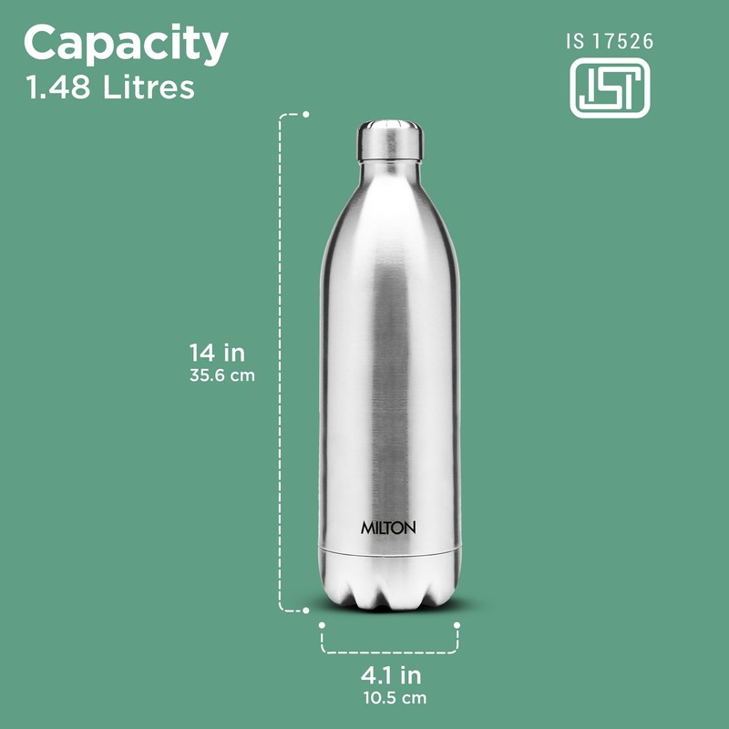 Milton insulated water bottle, Stainless Steel Double Walled Vacuum for