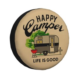 Spare Tire Cover Weatherproof Universal Wheel Protectors for RV Camper Travel Trailer SUV Truck 15 Inch