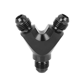 sourcing map 3 Way Aluminum Alloy AN6 Swivel Oil Fuel Hose End Fitting Adapter