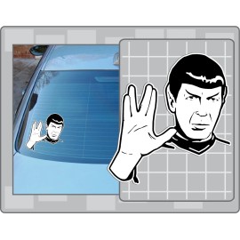 Springfed Decals MR. SPOCK Vinyl Decal #1, Star Trek Decal, Live Long and Prosper Car Sticker - 3"