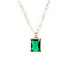 SIMPLÍ BASIC 925 Sterling Silver Emerald Cut Necklace | 8mm