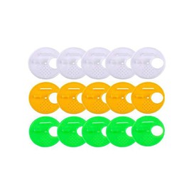 Yahpetes 15 Pcs Bee Nest Door Beekeeping Tools 2.68'' Bee Round Beehives Vents Plastic Vents Bee Hive Nuc Box Entrance Gate Beekeeping Tool (Bee Nest Door)