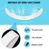 Gejoy Hat Sweat Liner Cap Absorbent Sweat Pad Hat Sweat