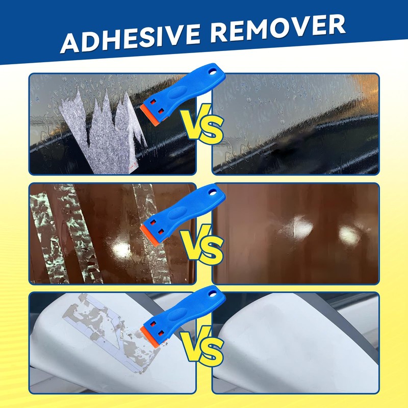 Tiepetly Adhesive Remover Spray 4.06oz, Sticker Remover with Plastic Scraper