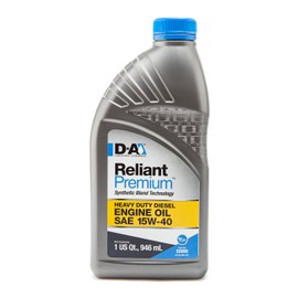 D-A LUBRICANT COMPANY 52006, Reliant Premium Diesel Engine Oil SAE 15W-40, 1 Quart (4 Pack)