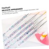 Vaguelly 5pcs Nail Art Drawing Tools Durable Manicure Pens for