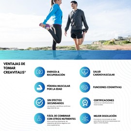 Flairfit® Creatina Premium Monohidratada Y Ultra Micronizada Creavitalis® Patente De Alta Pureza En Polvo De Los Creadores De Creapure® 150g, 100% Pura y Natural