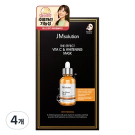 JM Solution The Effect Vita C & Whitening Mask Pack, 4 Packs, 10 Packs / 제이엠솔루션 더 이펙트 비타C & 화이트닝 마스크 팩, 4개, 10개입