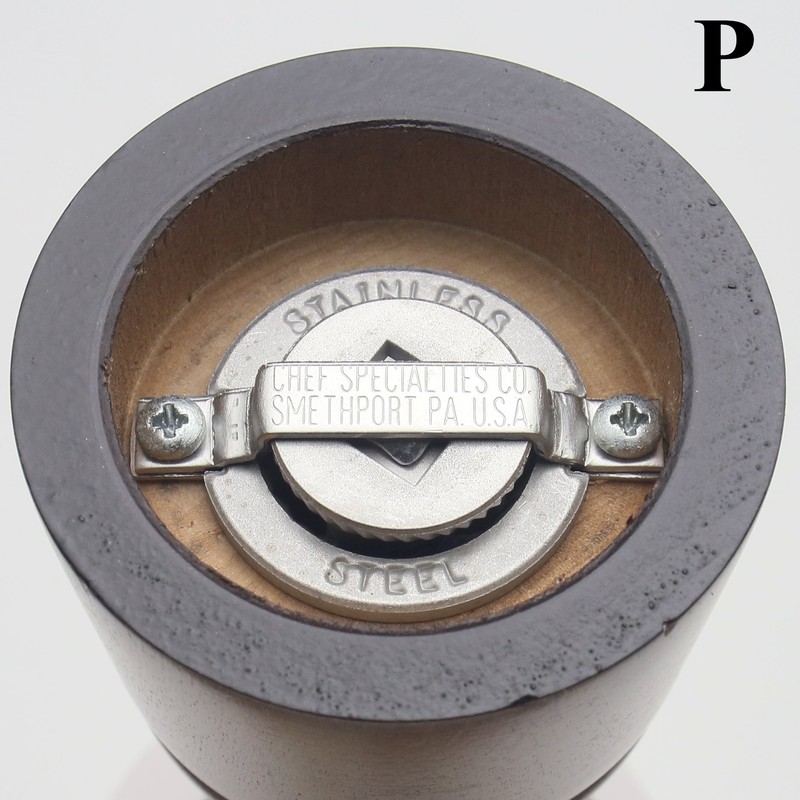 Chef Specialties 6 Inch Elegance Walnut Pepper Mill and Salt