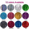 Purple Hair Tinsel Kit with Tool 6pcs 1200 Strands Glitter