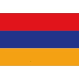 mrdeco Armenia Flag of Armenia Metal Sign 12 x 18 cm Domed