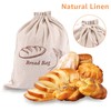 LDXDRU Set of 6 30 x 38 cm Linen Bread
