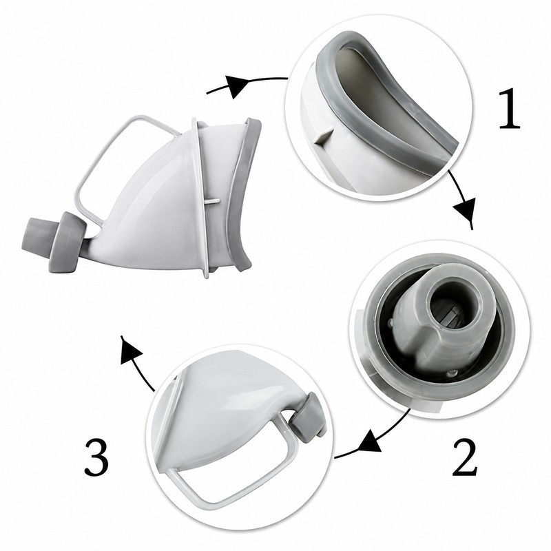 Portable Urinal Funnel for Travel and Outdoor Use – Lightweight