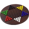 Dark Maple Chinese Checkers - Made in USA