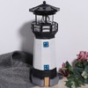 Outdoor Solar Power Rotating LED Light Landscape Lamp Garden Courtyard