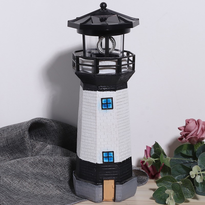 Outdoor Solar Power Rotating LED Light Landscape Lamp Garden Courtyard