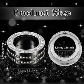 TOMALL Bling AC Air Conditioning Knob Button Cover Compatible with Honda Accord 2024 2025 for CRV HRV Civic Centre Console Air Conditioner Switch AC Climate Knob Cap Bling Interior Accessories for Car