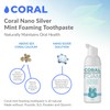 Coral Nano Silver Foaming Toothpaste, Natural Fluoride Free Toothpaste, SLS
