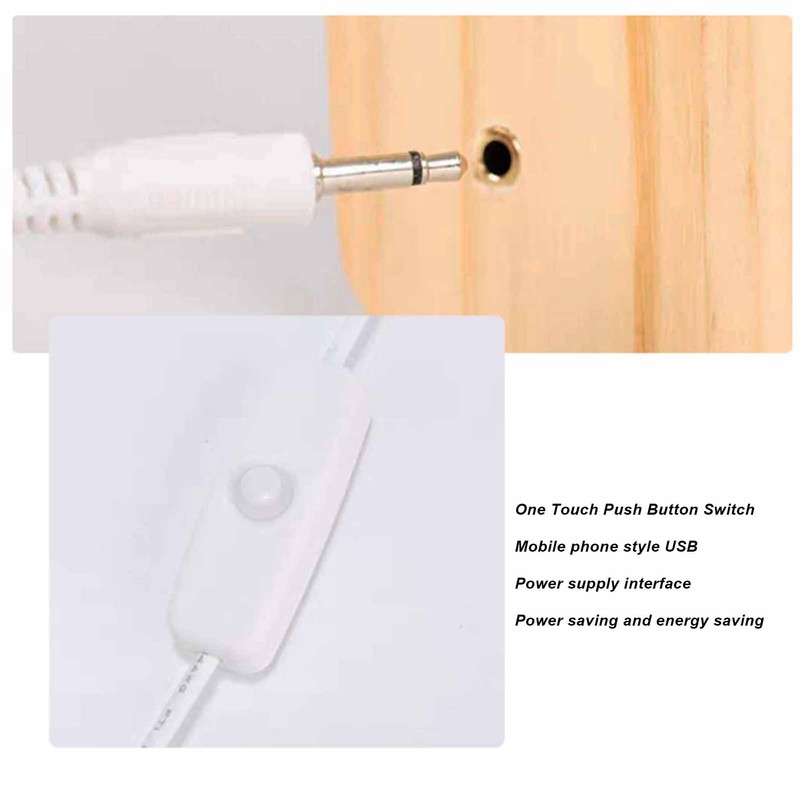 2W 3D Wood Carving Lamp Warm White Light Peace Dove