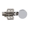 BAOK Silent Glass Door Hinge for Cabinet (Straight Arm, Full