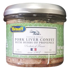Henaff French Style Pork Liver 1 Pack (Pork Liver Confit with Herbs of Provence)