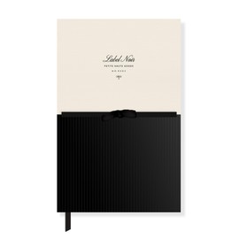 Fringe Studio Slim Paperback Journal w/Back Pocket, NOIR PETITE BOW, Approx. 5.75” w x 8.75” h, 120 Pg, Noir Collection (930PA001FSC)