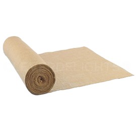 CleverDelights 24" Premium Burlap Roll - 25 Yards - Finished Edges - Tight Weave Natural Jute Burlap Fabric