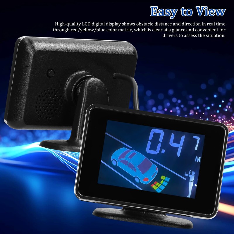 Mulcort Car Reverse Backup Parking Sensor Radar System, 8 Parking