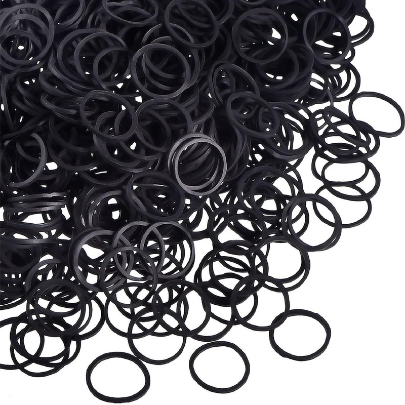 Hicarer 1000 pcs Mini Rubber Hair Bands 1/2 Soft Elastic
