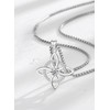 AEONSLOVE Witch Knot Necklace Women's 925 Silver Irish Celtic Knot