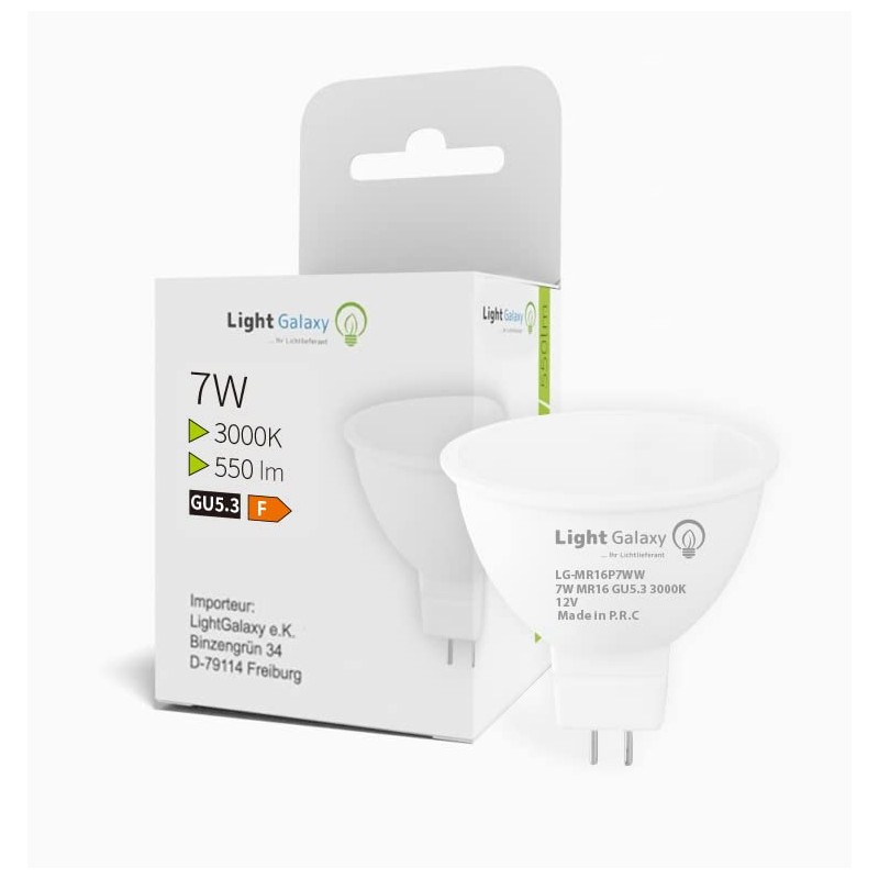 Light Galaxy...1x LED GU5.3 LED Warm White MR16 Spotlight 12