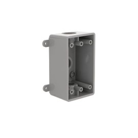 BELL PSB37550GY Single-Gang Weatherproof Three 1/2 in. or 3/4 in. Threaded Outlets, 2 in, Gray