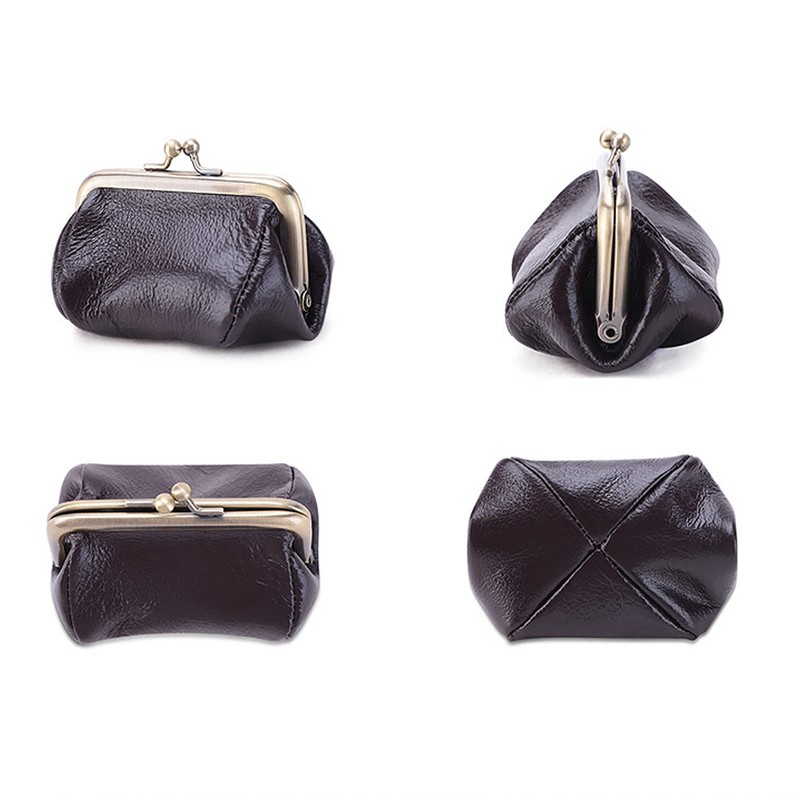 Kaaipee Coin Purse Genuine Leather Coin Case for Men and