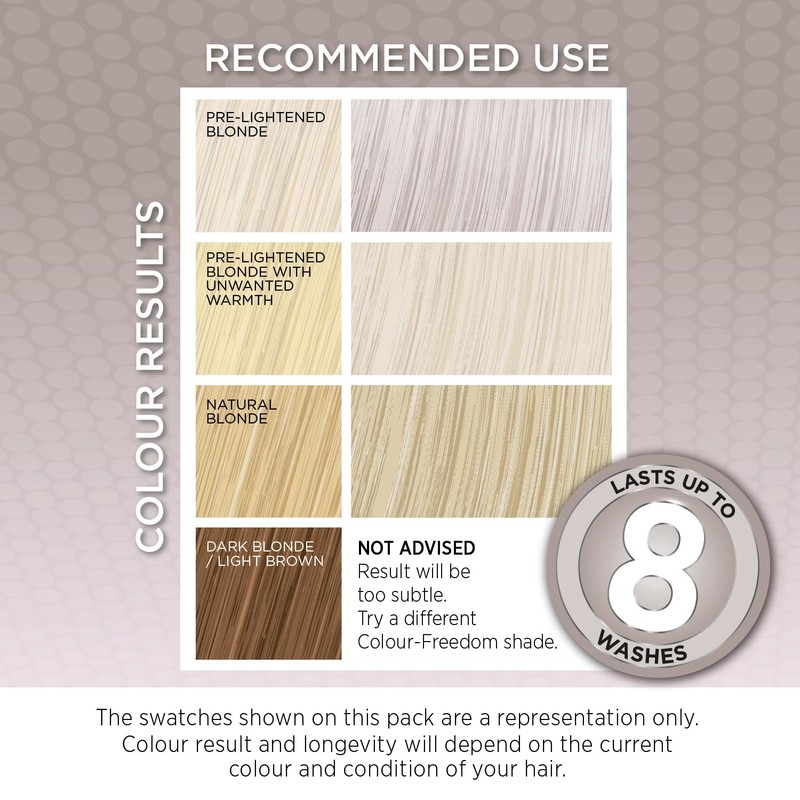 Colour-Freedom Gloss Pro 150ml Silver Blonde Semi-Permanent Hair Colour -