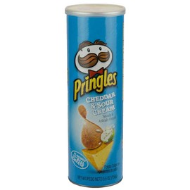 Kelloggs Pringles Cheddar and Sour Cream Potato Crisps, 5.5 Ounce -- 14 per case.