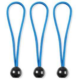 10x Strong Tarpaulin Elasticated Ball Bungee Cords - Boat Cover/Tarp Tie Down Set NANDEYIBI